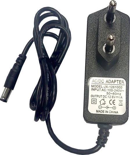 Napáječ, nabíječka Li-Ion 12,6V/1A JX-1261000, koncovka 5,5x2,1mm : H A D E X , spol. s r.o.