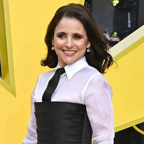 Julia Louis-Dreyfus attends the European Premiere of "Thunderbolts*" at Cineworld Leicester Square on April 22, 2025 in London, England.