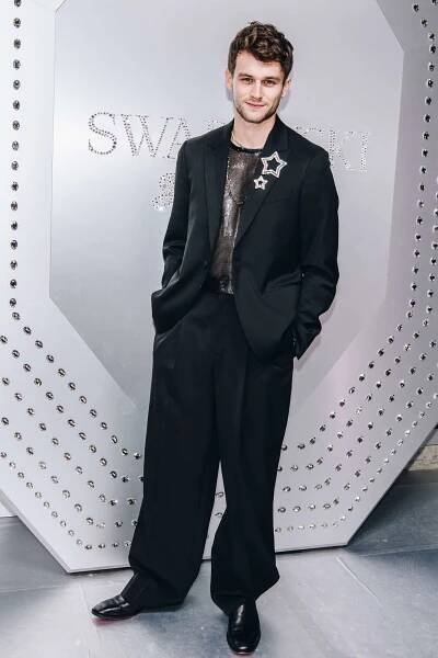Brandon Flynn at Swarovski Celebrates SKIMS Collaboration And Unveils NYC Flagship Store on November 7, 2023 in New York City