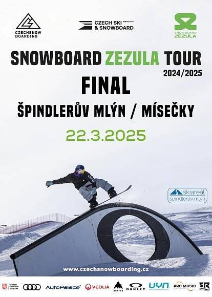 Na Mísečkách se 22. 3. pojede finálový závod Snowboard Zezula Tour 2025 | Snowboarding