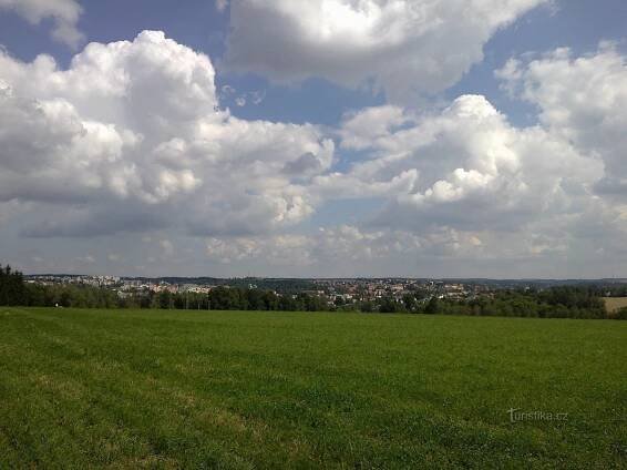pohled na Havlíčkův Brod od Petrkova