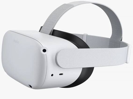 3D Oculus Quest 2 Headset