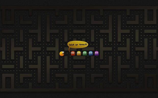 Pacman Halloween Macbook Wallpaper