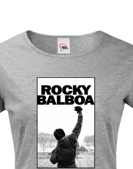 Dámské tričko s potiskem Rocky Balboa