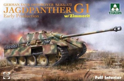 1:35 Jagdpanther G1 Early Production w/zimmerit & full interior