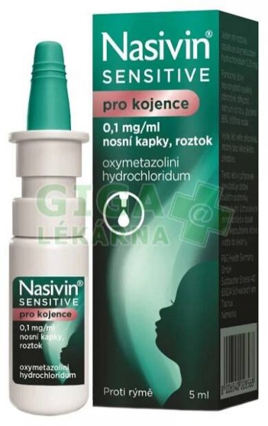 Nasivin Sensitive kojenci 0.1mg/ml kapky 5 ml - GigaLékárna.cz