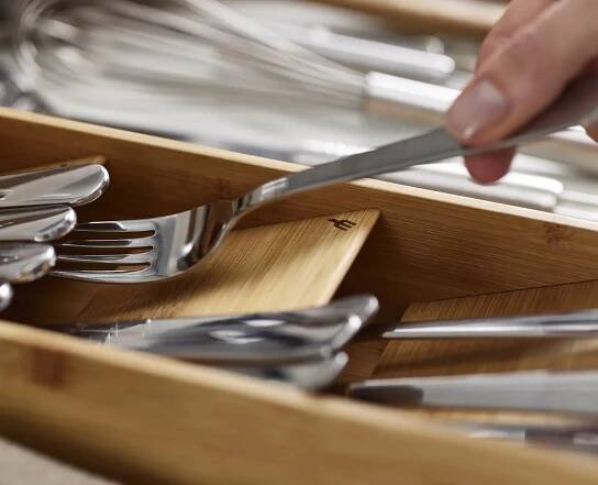 Organizér na příbory do šuplíků DrawerStore bambusový - 85168 | FA