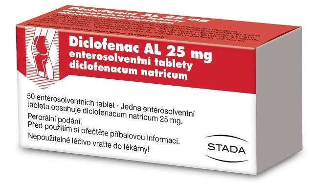 Diclofenac AL 25 mg 50 tablet