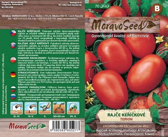 MoravoSeed Rajče keříčkové Terion 70 ks