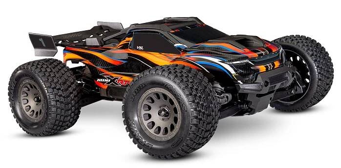 RC auto Traxxas Mini XRT 1:12 VXL-3s 4WD RTR, oranžová
