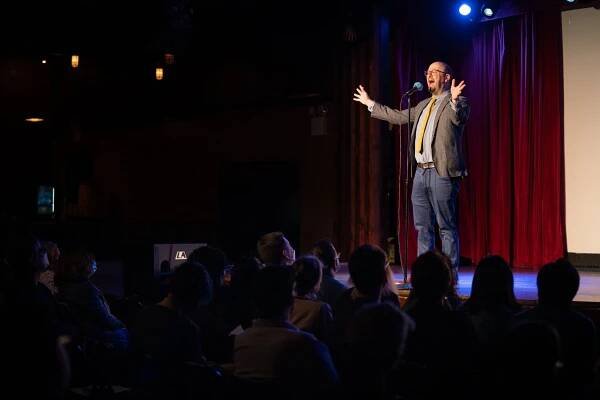  Comedian Josh Gondelman shares his story at Proton Prom.  
