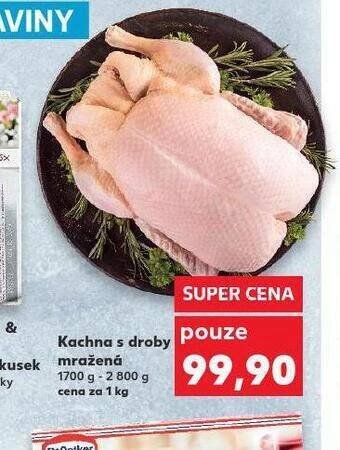 Kaufland Kachna s droby mražená nabídka