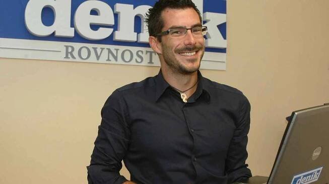 Lídr jihomoravské kandidátky hnutí Úsvit přímé demokracie Tomia Okamury Petr Adam při online rozhovoru v redakci Brněnského deníku Rovnost.