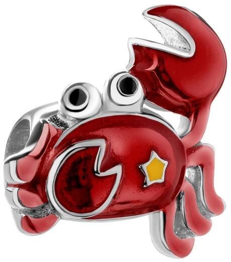 Stříbrný přívěsek Beads se smaltem - krab