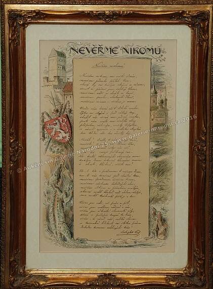Aukce obrazů | Nevěřme nikomu | Aleš Mikoláš | Galerie Národní 25 s.r.o.