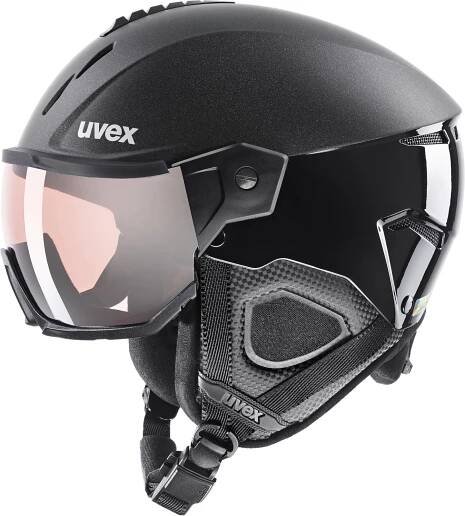 Lyžařská helma Uvex Instinct visor pro v - black
