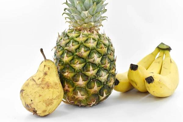 Bezplatný obrázek: banán, hruška, Ananas, vegetariánské, jídlo, ovoce, tropický, vyrobit, zdraví, zdravé