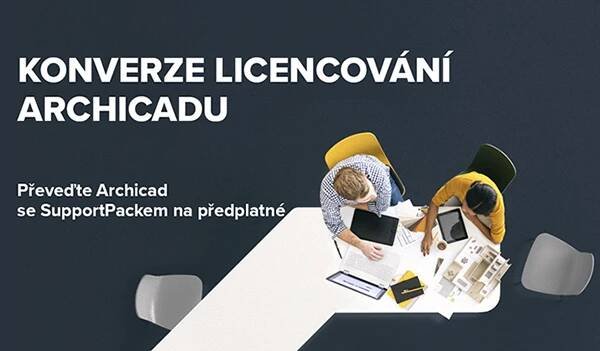KONVERZE trvalé licence Archicadu s SP na předplatné — Cegra