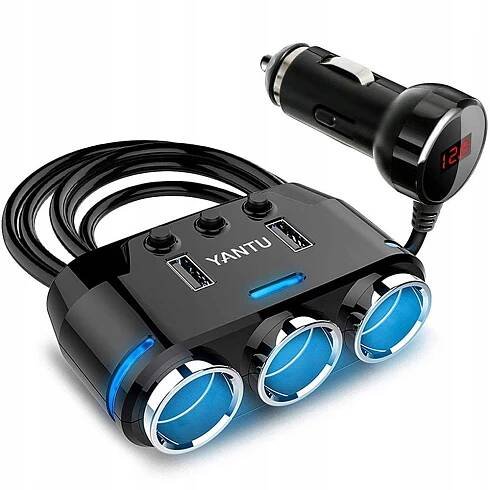 ROZBOČOVAČ ZÁSUVKY ZAPALOVAČE 2X USB NABÍJEČKA