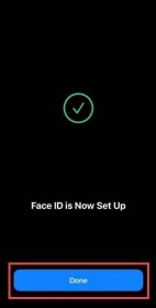 finish Alternate Face ID set up
