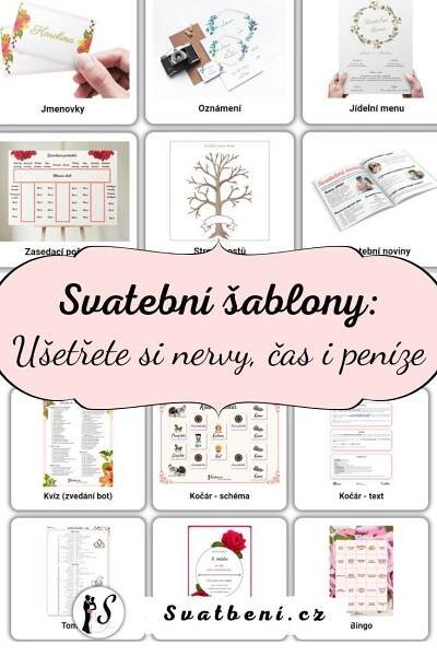 Svatební šablony: ušetřete si nervy, čas i peníze!