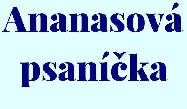Ananasová psaníčka recept