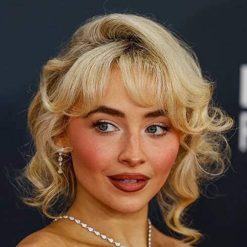 Sabrina Carpenter Wore a Rare Updo to the 2025 Grammys
