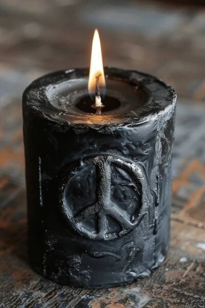 black candle meaning peace