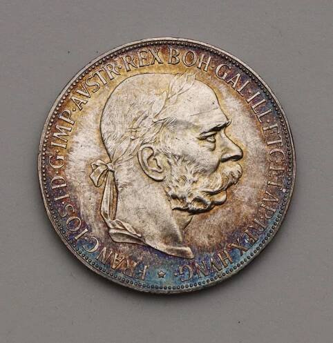 Stříbrná 5 Koruna 1900 bz - Franz Josef I.  - Super Stav! - Numismatika