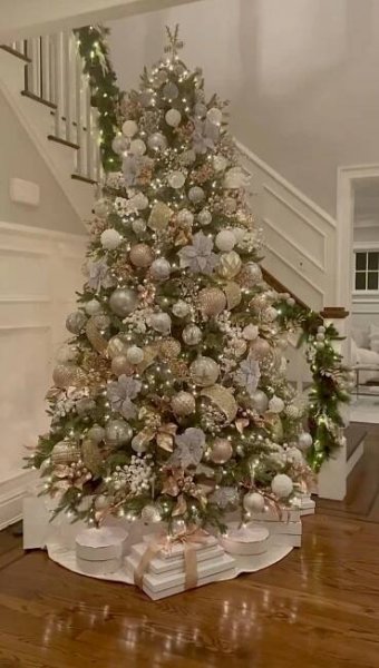 Pin by Kushana on All Things Christmas | Elegant christmas trees, Christmas tree, Gold christmas tree decorations