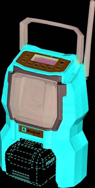 Aku rádio Einhell Classic TC-RA 18 Li BT, bez aku a nabíječky, 3408017