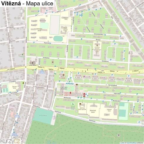Vítězná - mapy | Kurzy.cz