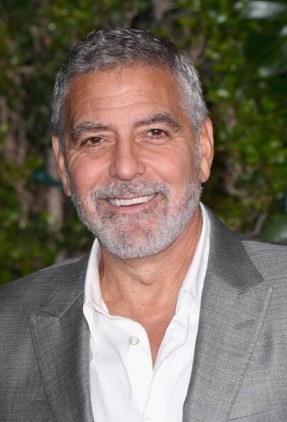 George Clooney silver fox hair