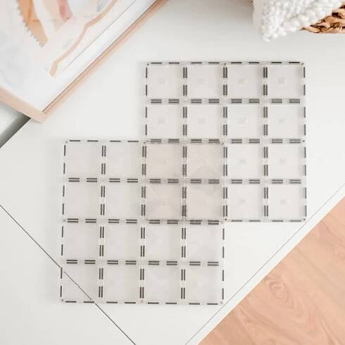 Connetix Tiles - Základna Průhledná 2 kusy