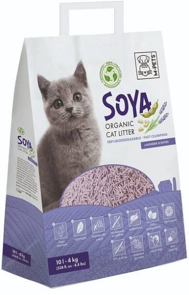 M-Pets Stelivo sojové s vůní levandule 10 L