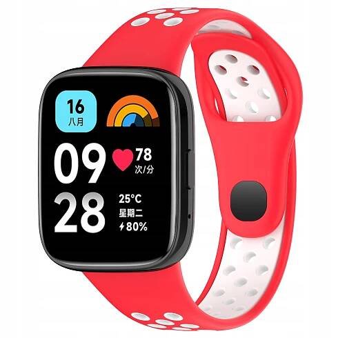 Řemínek pro chytré hodinky Xiaomi Redmi Watch 3 Active červeno-bílý Stav balení originální