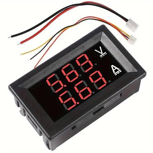 * Voltmeter Ammeter 0.28&*; - Red & Blue Multimeter Display, * Voltage and Current Tester, 0-100V 10A, Surface Panel Mount