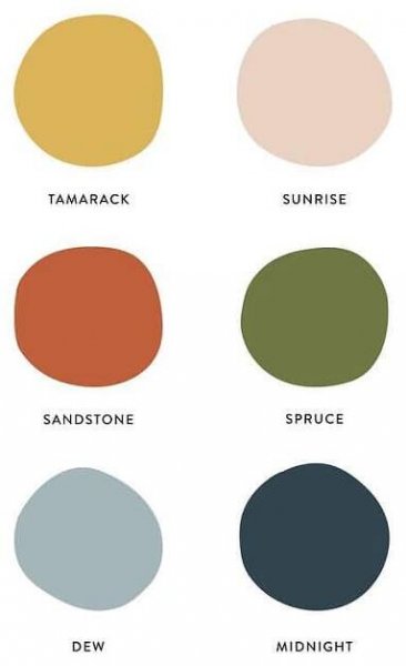 an image of different shades of paint on a white background, with the words's name