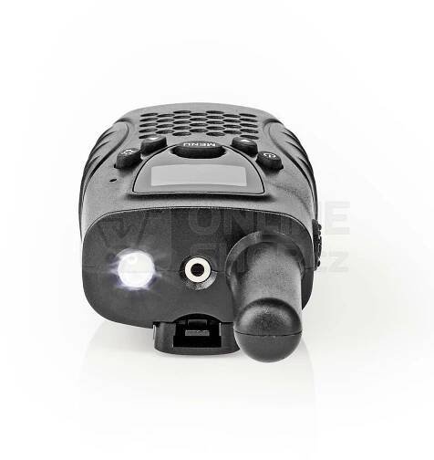 Nedis WLTK0800BK - Vysílačka / Dosah 8 km / 8 Kanálů / PTT / VOX / 2 Kusy /Černá | OnlineShop.cz