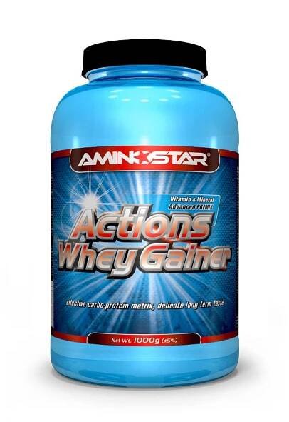 Aminostar Actions Whey Gainer 1000 g - srovnání cen | Leano.cz