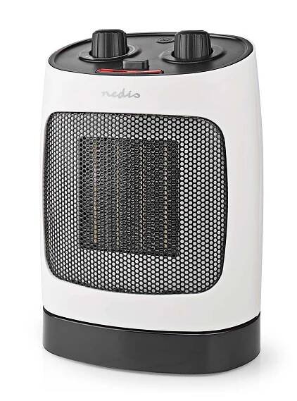 Keramický horkovzdušný ventilátor Nedis HTFA19WT s oscilací, 1000 / 2000 W | NIPPON CEC