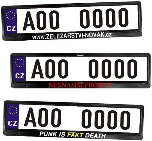 Podložka pod SPZ, s vlastním potiskem