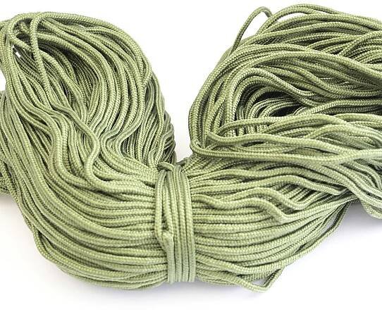 NYLONOVÁ ŠŇŮRA (ODĚVNÍ ŠŇŮRA) 4mm - KHAKI - 10m - andexnite.cz