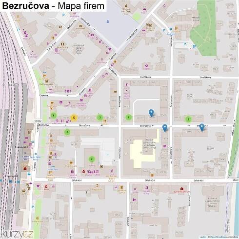 Bezručova - mapy | Kurzy.cz