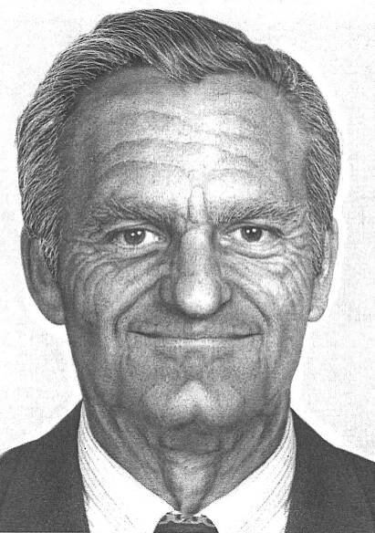Photograph age-enhanced to age 77