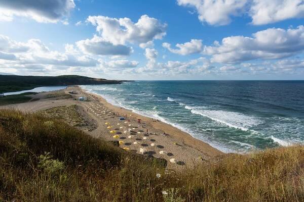 Sunloungers and parasols will be laid out in the peak season
