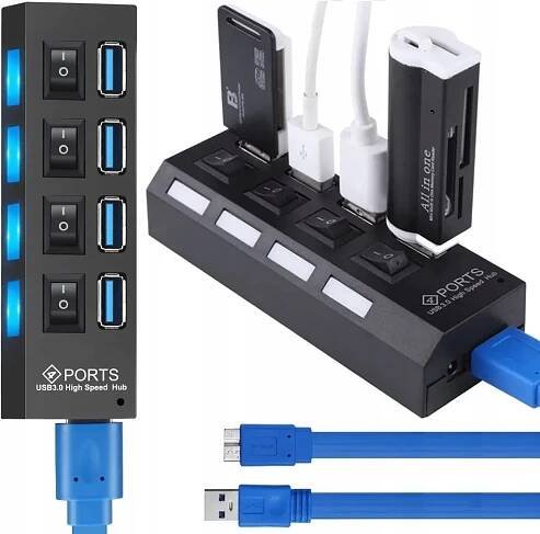 USB hub USB hub Retoo 5904094224449 4 portů