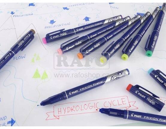 Fix Pilot Frixion Fineliner, černý | RAFO