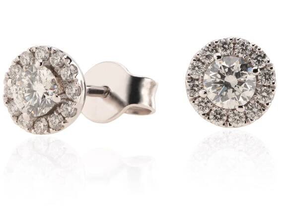 Náušnice LOEE Palette Diamonds z bílého zlata s diamanty