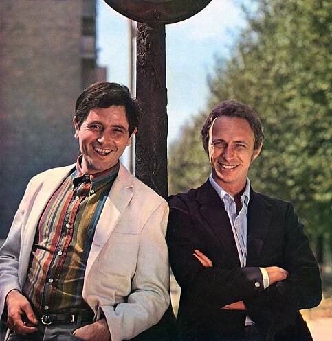Victor Lanoux et Pierre Richard dans les années 1960 - © collection personnelle de Pierre Rchard
